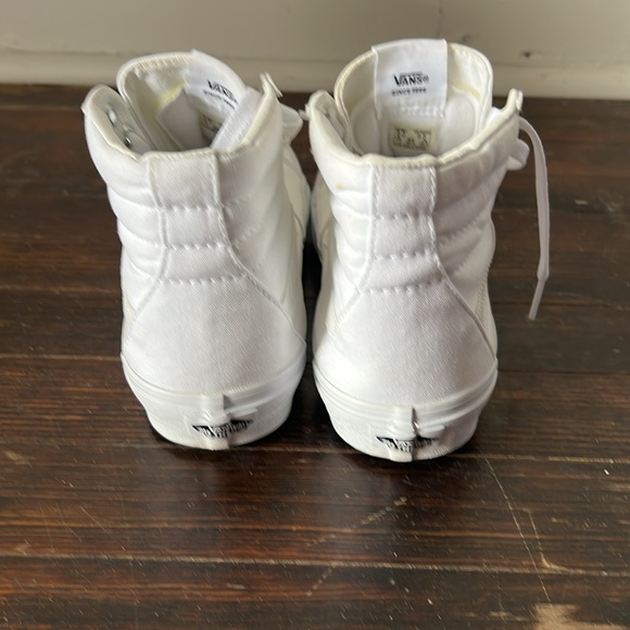 Vans High Top White Mens 8 Womens 9.5 - Picture 2 of 7